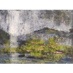 Kép, Fülöp Antal festmény, olaj, Fabriano Tela olajkarton, 21x29cm, cím: Mediterrán tájkép, tájkép