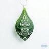   ANAN, kézzel festett ékszer, fülbevaló, nyaklánc, erdei zöld, Mesés Kelet