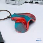 ANAN, művészi medál, polimer agyag ékszer, Napnyugta Tánca