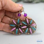 ANAN, fülbevaló, nyaklánc, civilizációk ragyogása kollekció, lila, Inka Álom