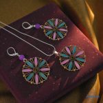 ANAN, fülbevaló, nyaklánc, civilizációk ragyogása kollekció, lila, Inka Álom