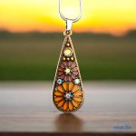 ANAN, fülbevaló, nyaklánc, narancs-rózsaszín, Csodás India