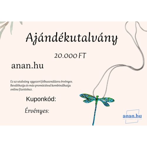 Ajándékutalvány 20.000,-Ft értékben