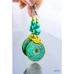 ANAN, kézzel festett, egyedi ékszer, nyaklánc, fülbevaló, Ragyogó Örvény