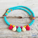 ANAN, türkiz, howlit, ásvány, nyaklánc, tengeri csillag kollekció, Bohém