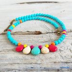 ANAN, türkiz, howlit, ásvány, nyaklánc, tengeri csillag kollekció, Bohém