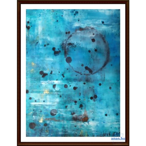 Kép, Fülöp Antal festmény, olaj, Fabriano Tela olajkarton, 21x29cm, cím: Óceán, tájkép