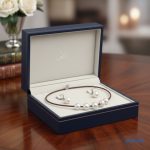 ANAN, édesvízi tenyésztett gyöngy nyaklánc, fülbevaló, fehér, Tenger Lelke