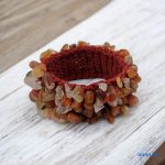 ANAN, ásvány, egyedi, kézműves, fémmentes, karkötő, Vörös Karneol