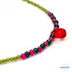 Olivin nyaklánc, drágakő ékszer