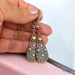 ANAN, fülbevaló, nyaklánc, kék-lila, Csodás India