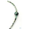   Afrikai türkiz nyaklánc édesvízi gyönggyel, drágakő ékszer