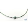   Afrikai türkiz nyaklánc édesvízi gyönggyel, drágakő ékszer