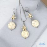 ANAN, egyedi tervezésű, fülbevaló, nyaklánc, Tengeri csillag