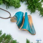 ANAN, művészi medál, polimer agyag ékszer, Tenger Suttogása