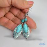 ANAN, fülbevaló, nyaklánc, türkizkék, Marrakesh 