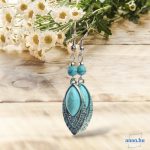 ANAN, fülbevaló, nyaklánc, türkizkék, Marrakesh 