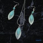 ANAN, fülbevaló, nyaklánc, türkizkék, Marrakesh 