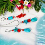 ANAN, egyedi tervezésű, fülbevaló, nyaklánc, tengeri csillag kollekció, Tengeri Rózsa