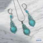 ANAN, fülbevaló, nyaklánc, türkizkék, Marrakesh Meséje