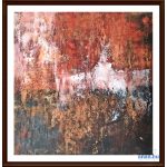 Kép, Fülöp Antal festmény, olaj, Fabriano Tela olajkarton, 21x21cm, cím: Téli folyópart, tájkép