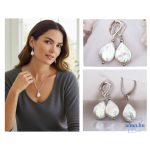 ANAN, antiallergén ékszer, édesvízi barokk gyöngy, Hófehér