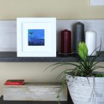 Víz alatti világ, absztrakt festmény, vászon.