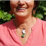 Fa nyaklánc, környezetbarát, újrahasznosított fa, uszadékfa, medál, nyaklánc, rozsdamentes, környezettudatos ékszer